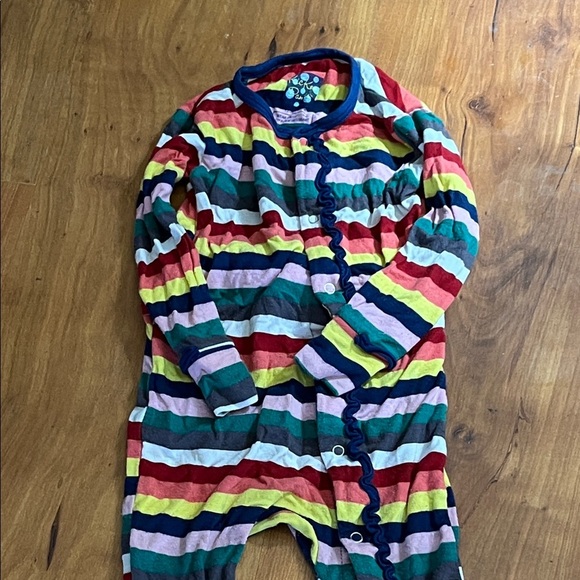 Kickee pants Vibrant Striped Kids Footie Pajamas - Picture 6 of 11